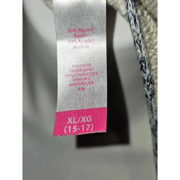 Women’s Fringe Knit Open Front Draping Cover Up - NO BOUNDARIES Sz XL (15-17) - Picture 9 of 14